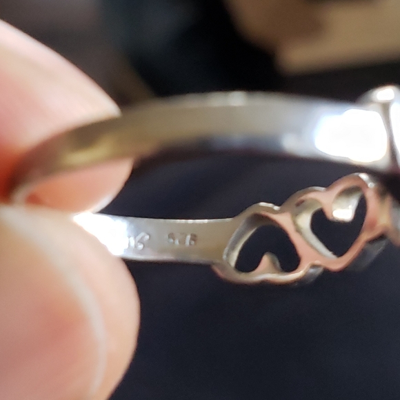 4 hearts sterling silver ring. Size 7 - Picture 4 of 4